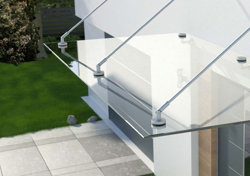 modern glass canopy